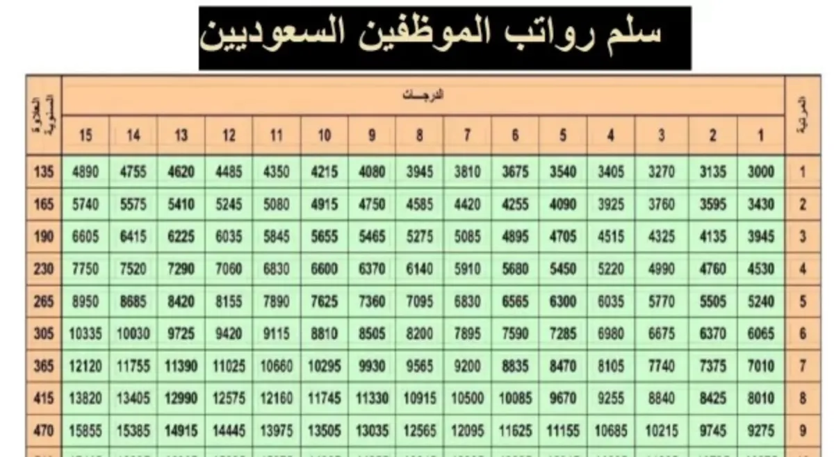 ما هو سلم رواتب المستخدمين الجديد 1445 2023 البلد نيوز